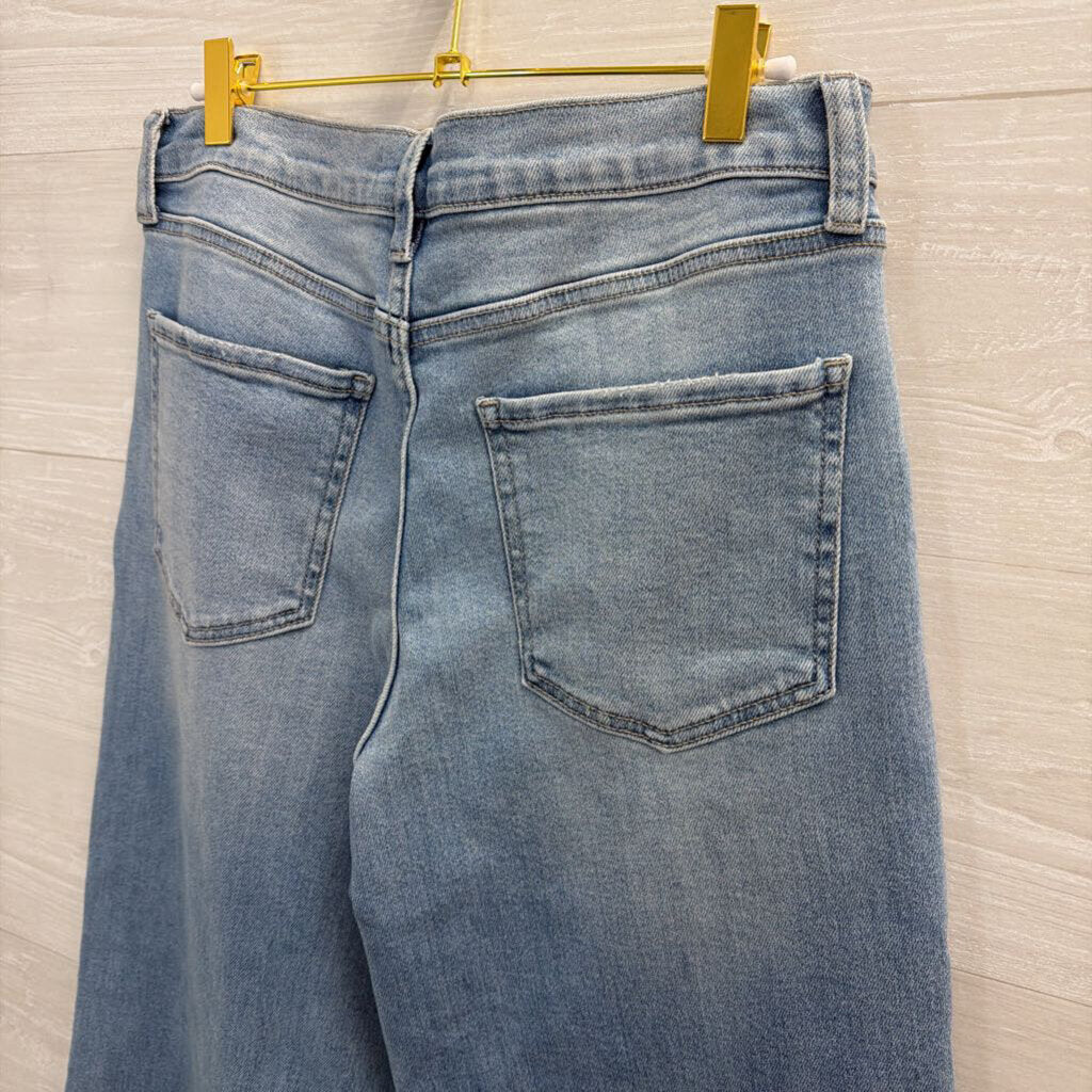 Just USA Light Wash Wide Leg Jeans 31 Petite