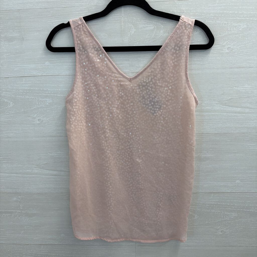 The Limited Pink Sequin Tank Top Extra Small