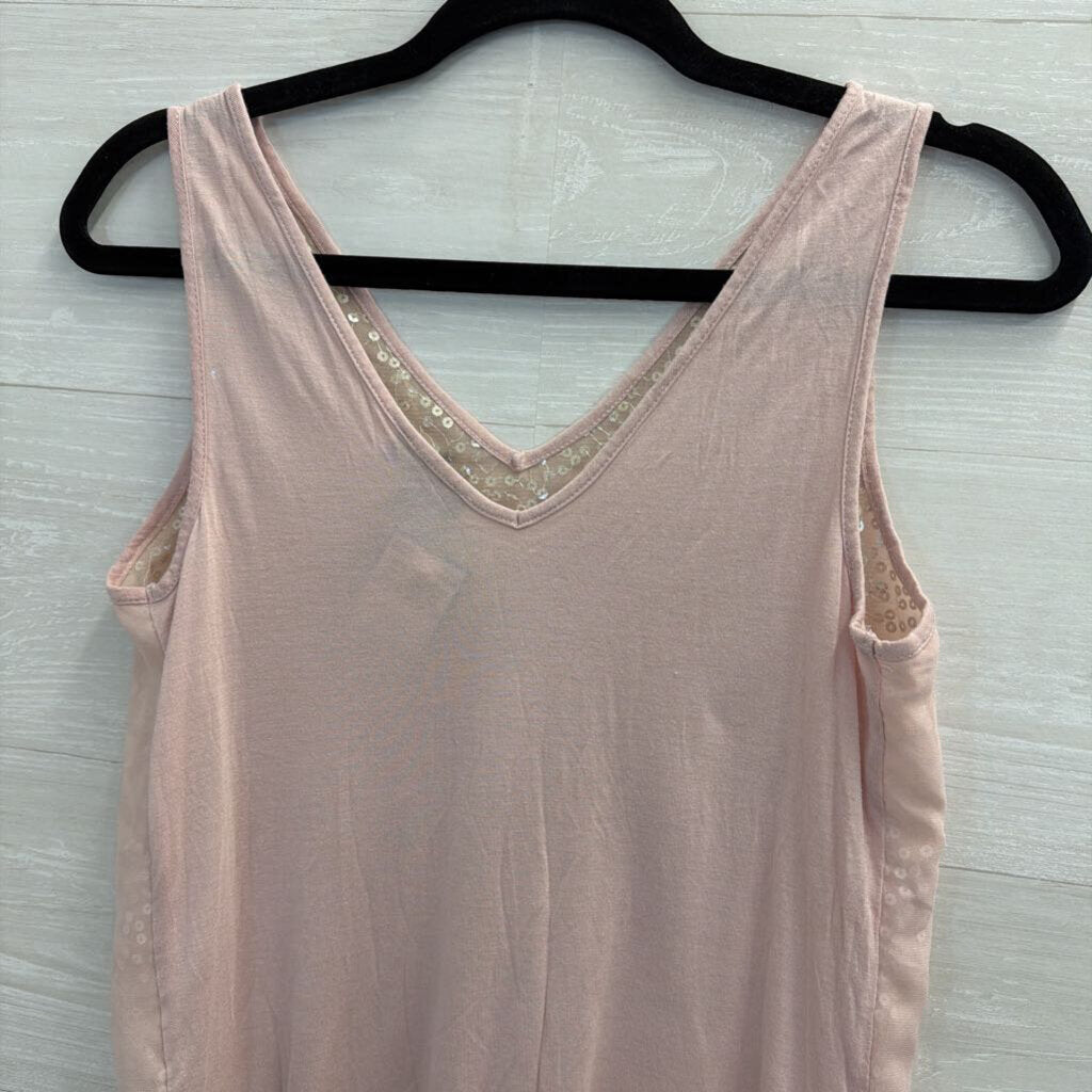 The Limited Pink Sequin Tank Top Extra Small
