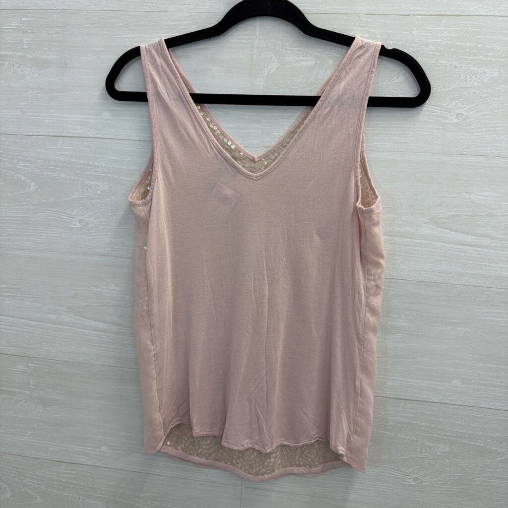 The Limited Pink Sequin Tank Top Extra Small