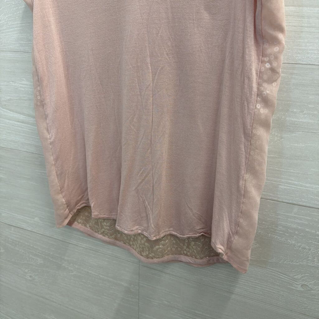 The Limited Pink Sequin Tank Top Extra Small