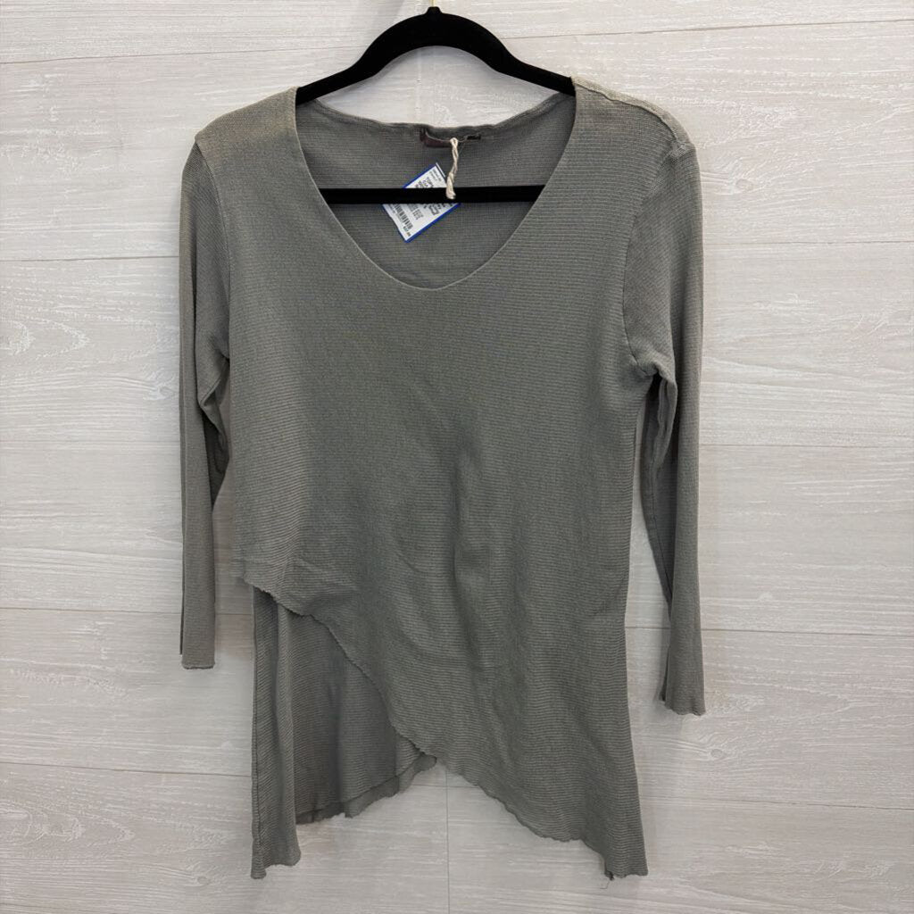 Cut Loose Grey 100% Cotton Long Sleeve Top Small