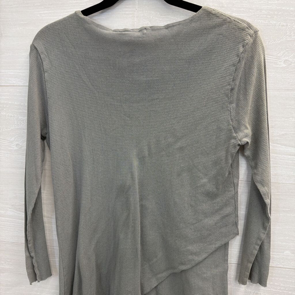Cut Loose Grey 100% Cotton Long Sleeve Top Small