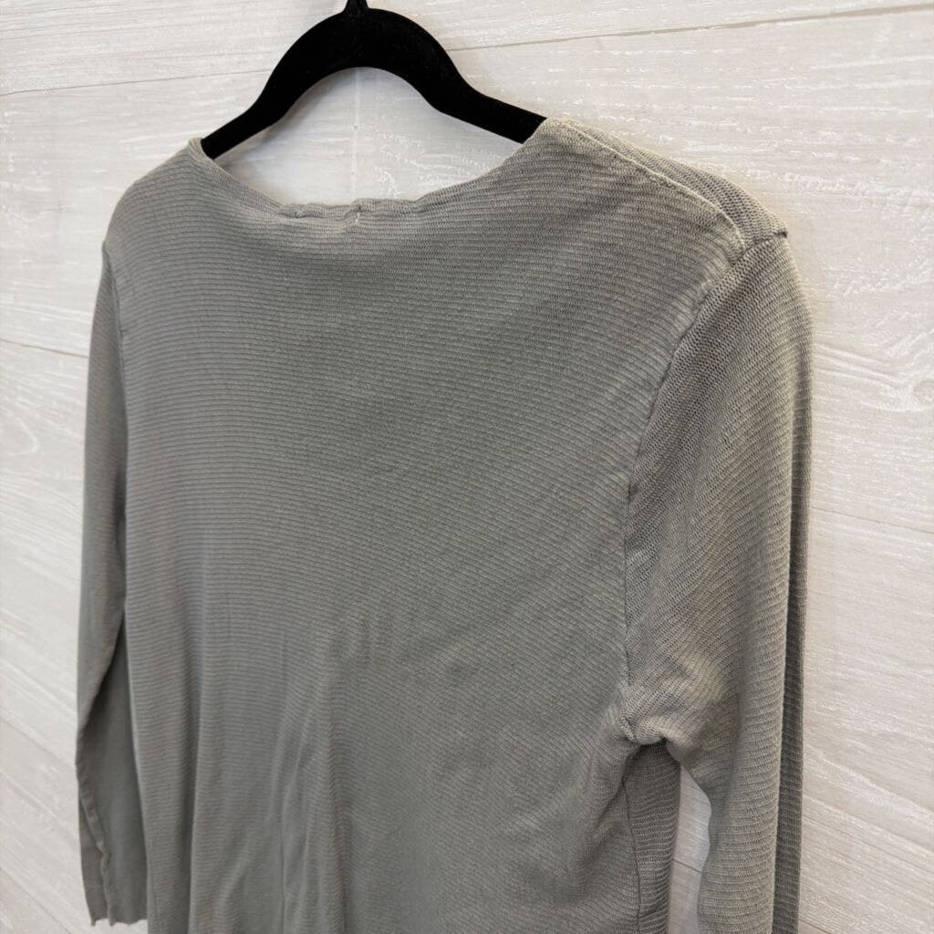 Cut Loose Grey 100% Cotton Long Sleeve Top Small