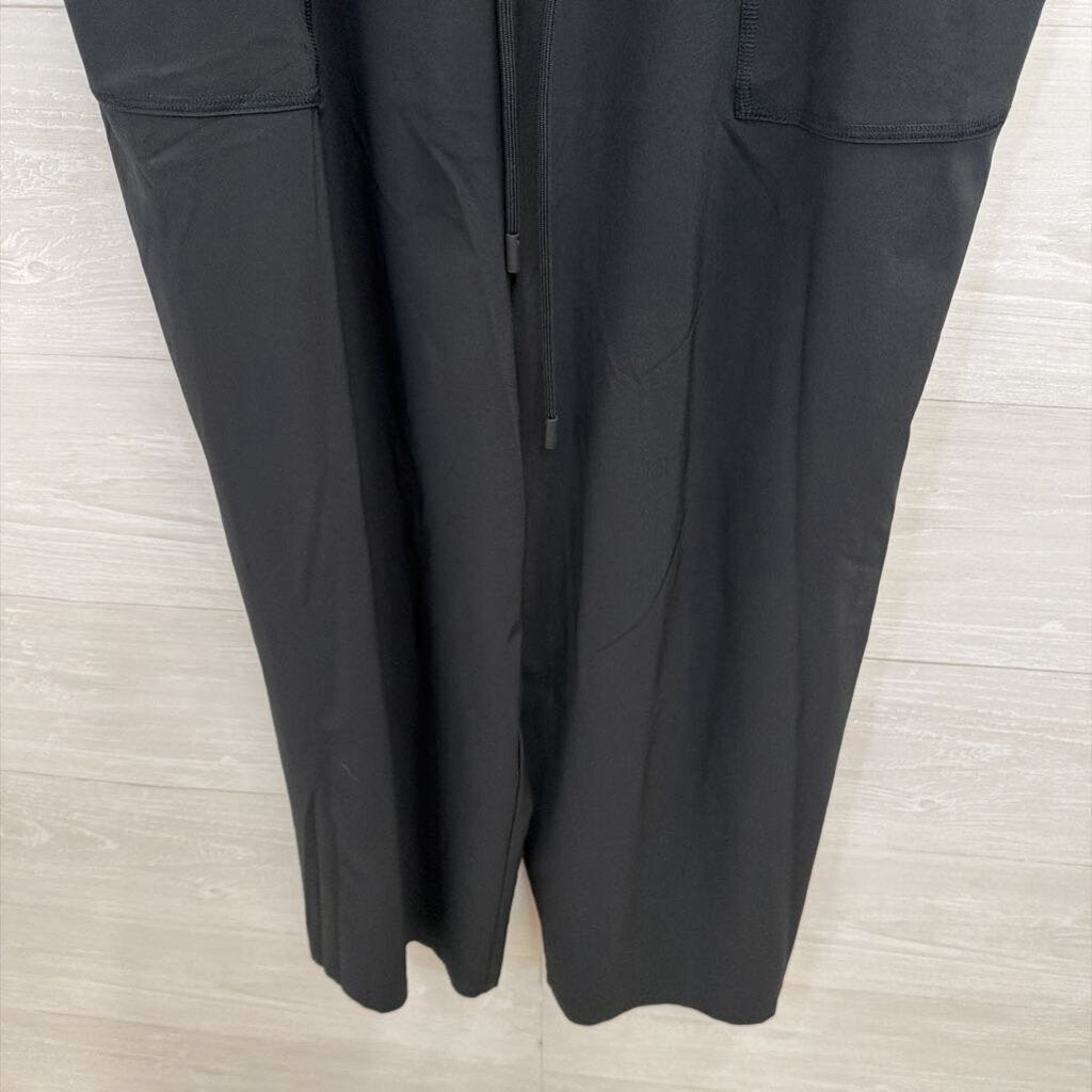 T By Talbots Black Sleeveless Tie Waist Jumpsuit Medium