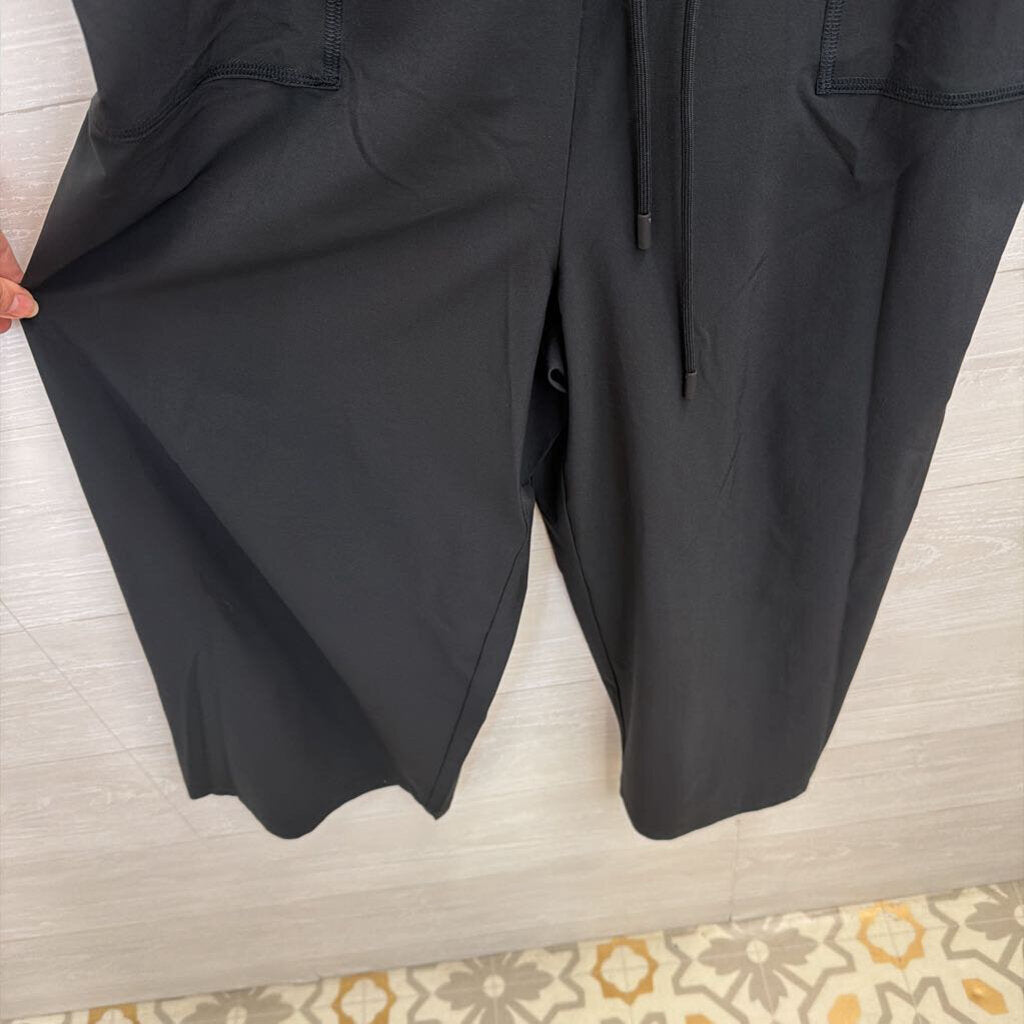 T By Talbots Black Sleeveless Tie Waist Jumpsuit Medium