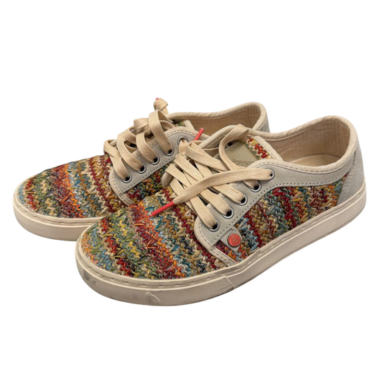 Satorisan Heisei White/ Multi Woven Raffia Sneakers 38