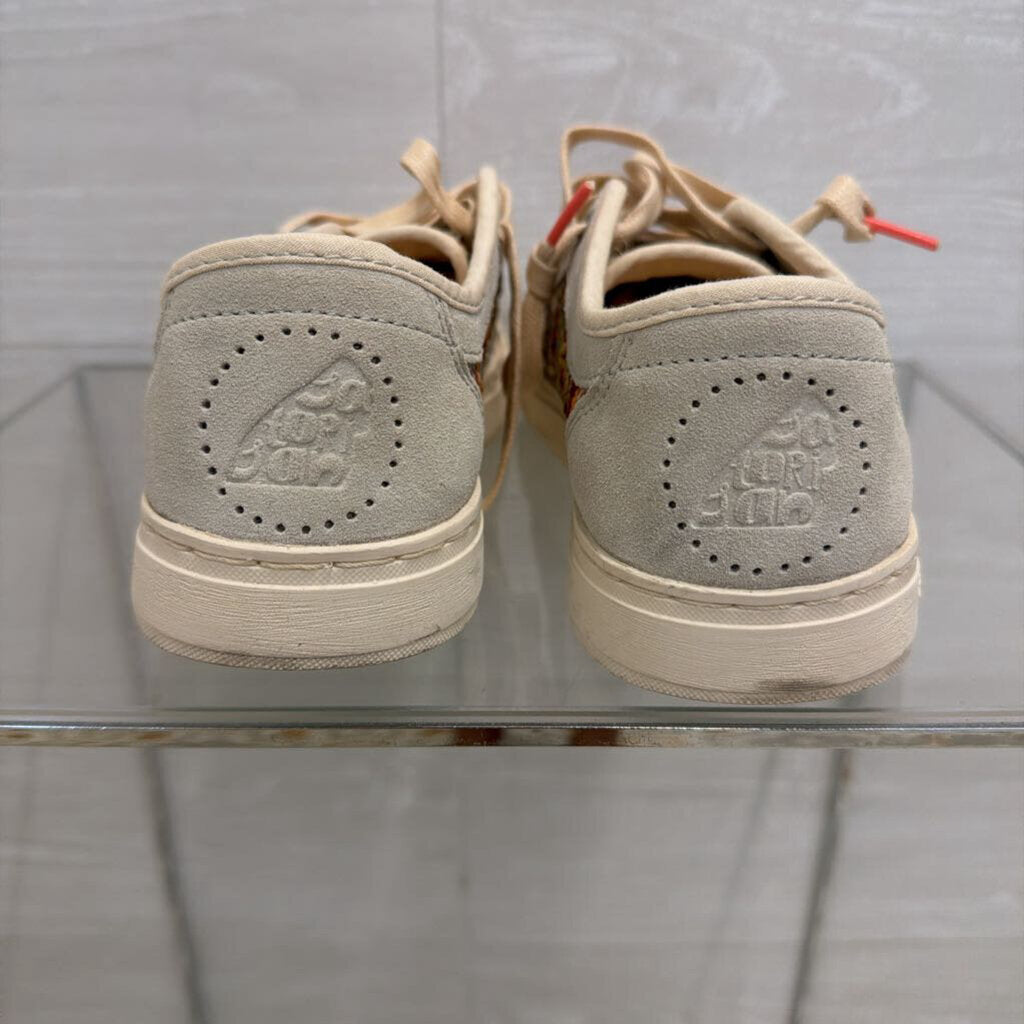 Satorisan Heisei White/ Multi Woven Raffia Sneakers 38