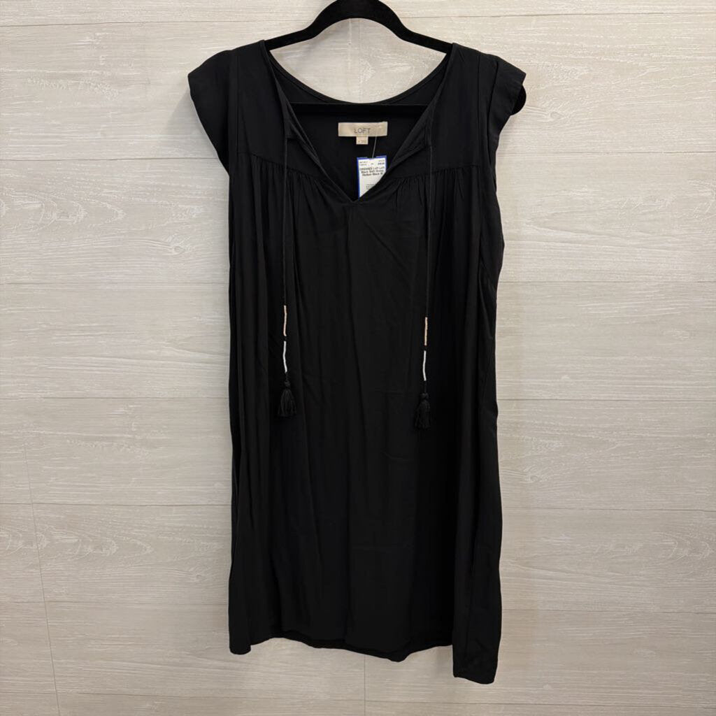 Loft Black Shift Dress Medium