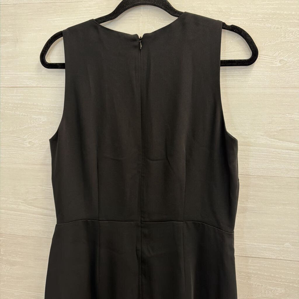Loft Black Sleeveless Wrap Dress 8