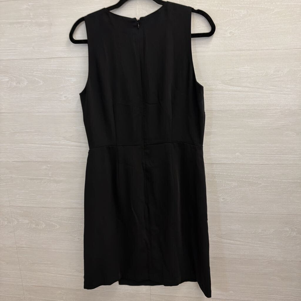 Loft Black Sleeveless Wrap Dress 8