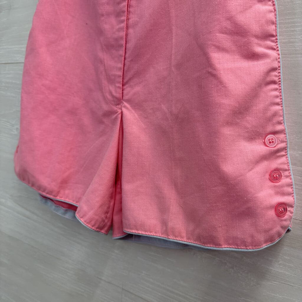 Vintage Pink High Waisted Button Detail Shorts Extra Small