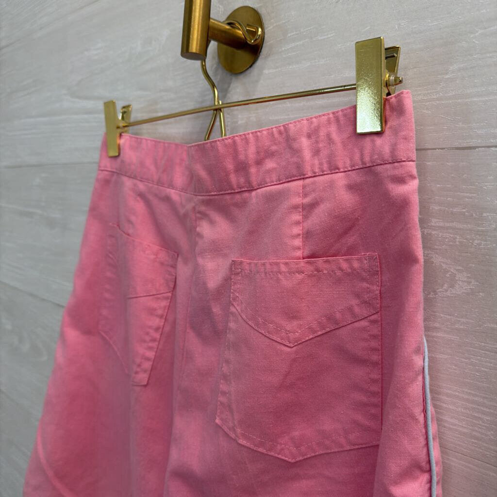 Vintage Pink High Waisted Button Detail Shorts Extra Small