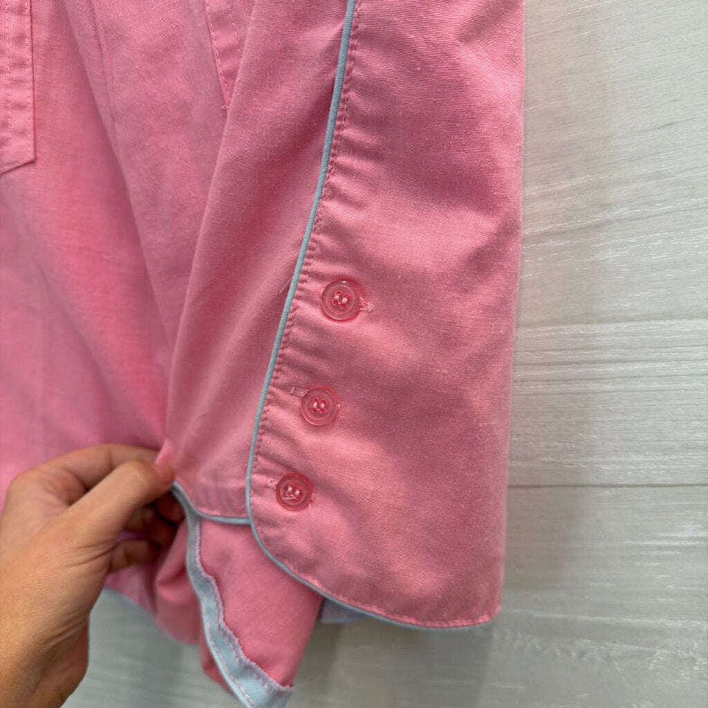 Vintage Pink High Waisted Button Detail Shorts Extra Small