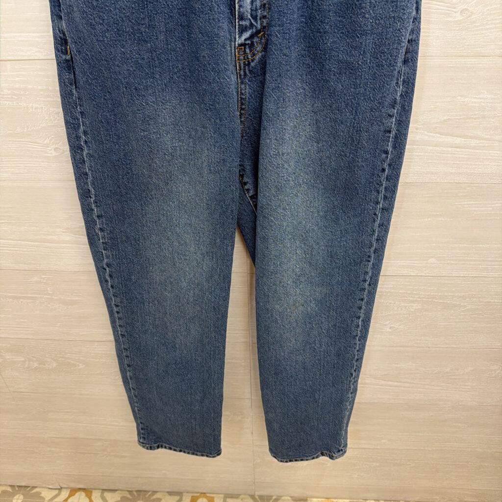 Habitual Dark Wash Denim Short Sleeve Jumpsuit 8