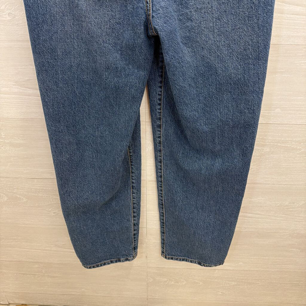 Habitual Dark Wash Denim Short Sleeve Jumpsuit 8