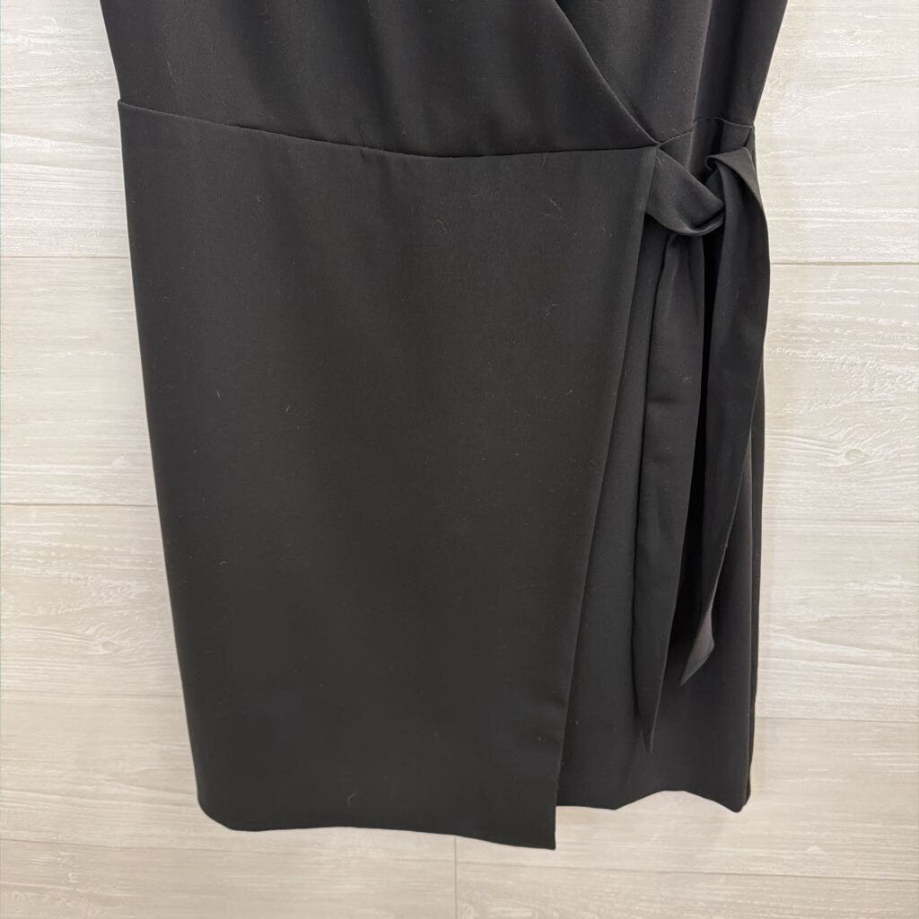 Loft Black Sleeveless Wrap Dress 2