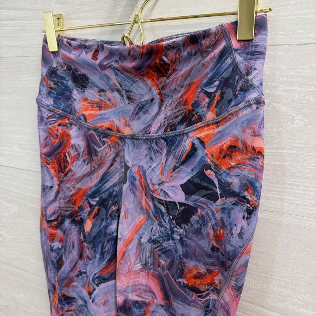 Lululemon Purple/ Multi Print Athletic Leggings 4