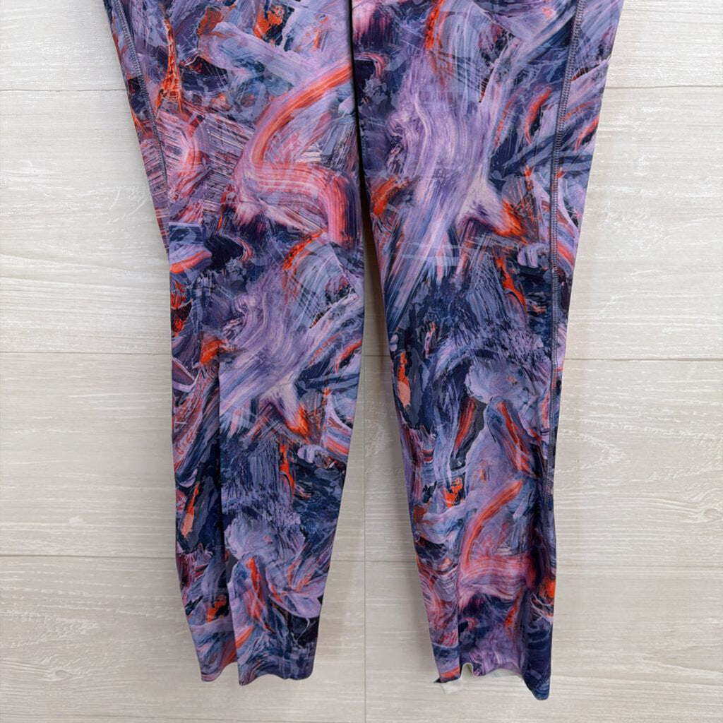 Lululemon Purple/ Multi Print Athletic Leggings 4