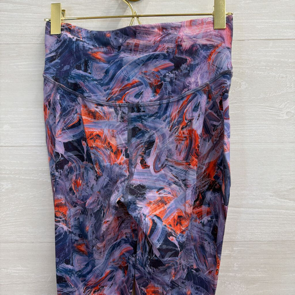 Lululemon Purple/ Multi Print Athletic Leggings 4