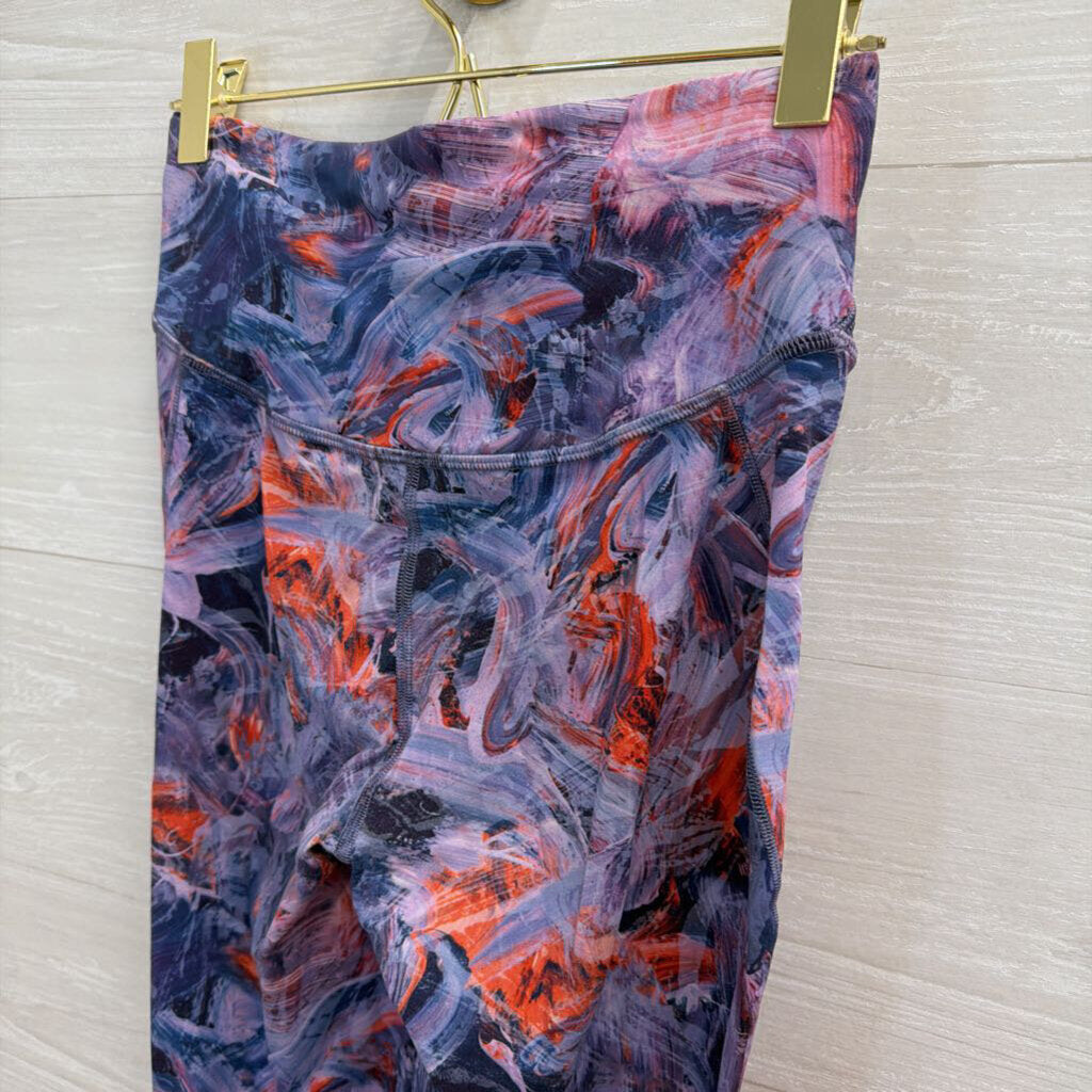 Lululemon Purple/ Multi Print Athletic Leggings 4