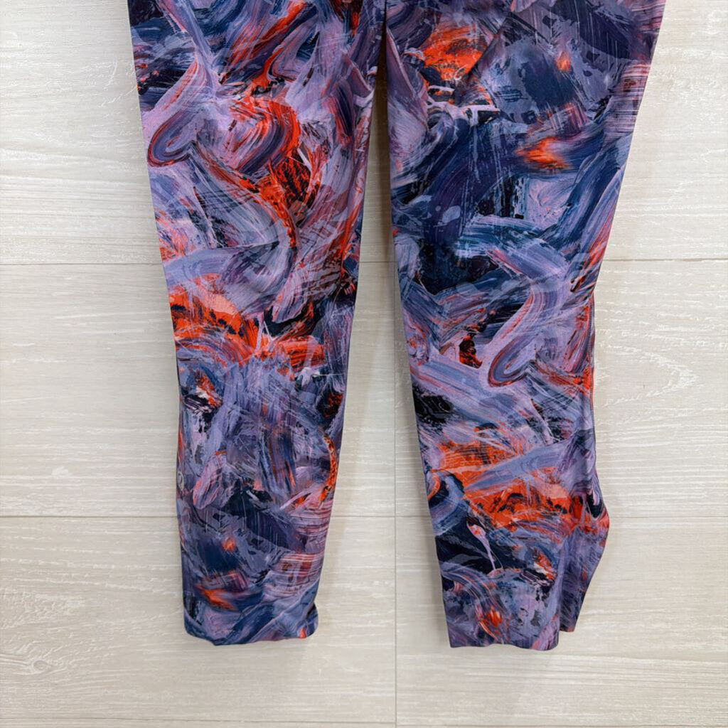 Lululemon Purple/ Multi Print Athletic Leggings 4