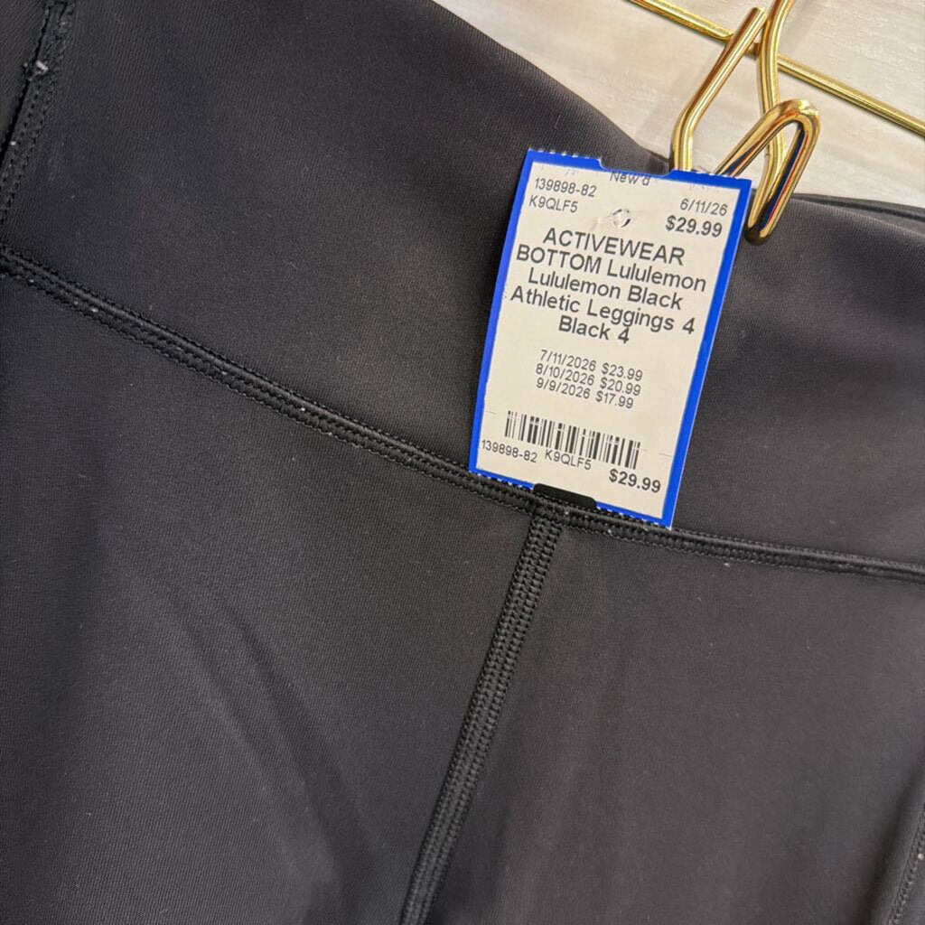 Lululemon Black Athletic Leggings 4