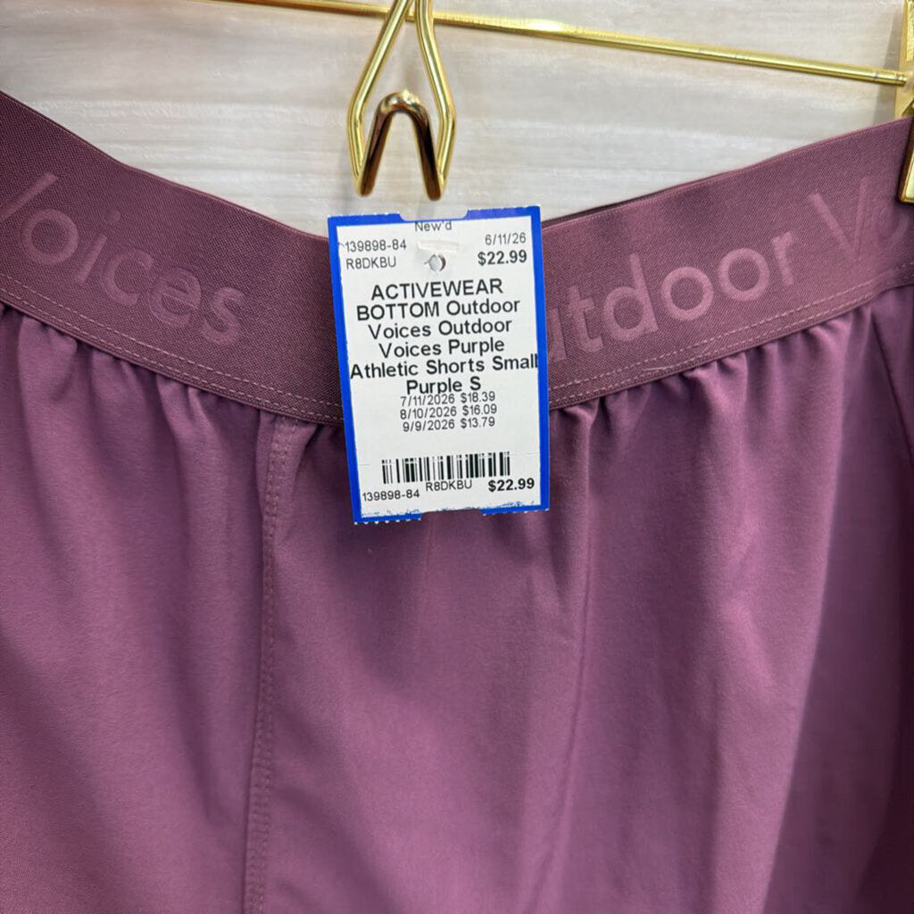Outdoor Voices Purple Athletic Shorts Small