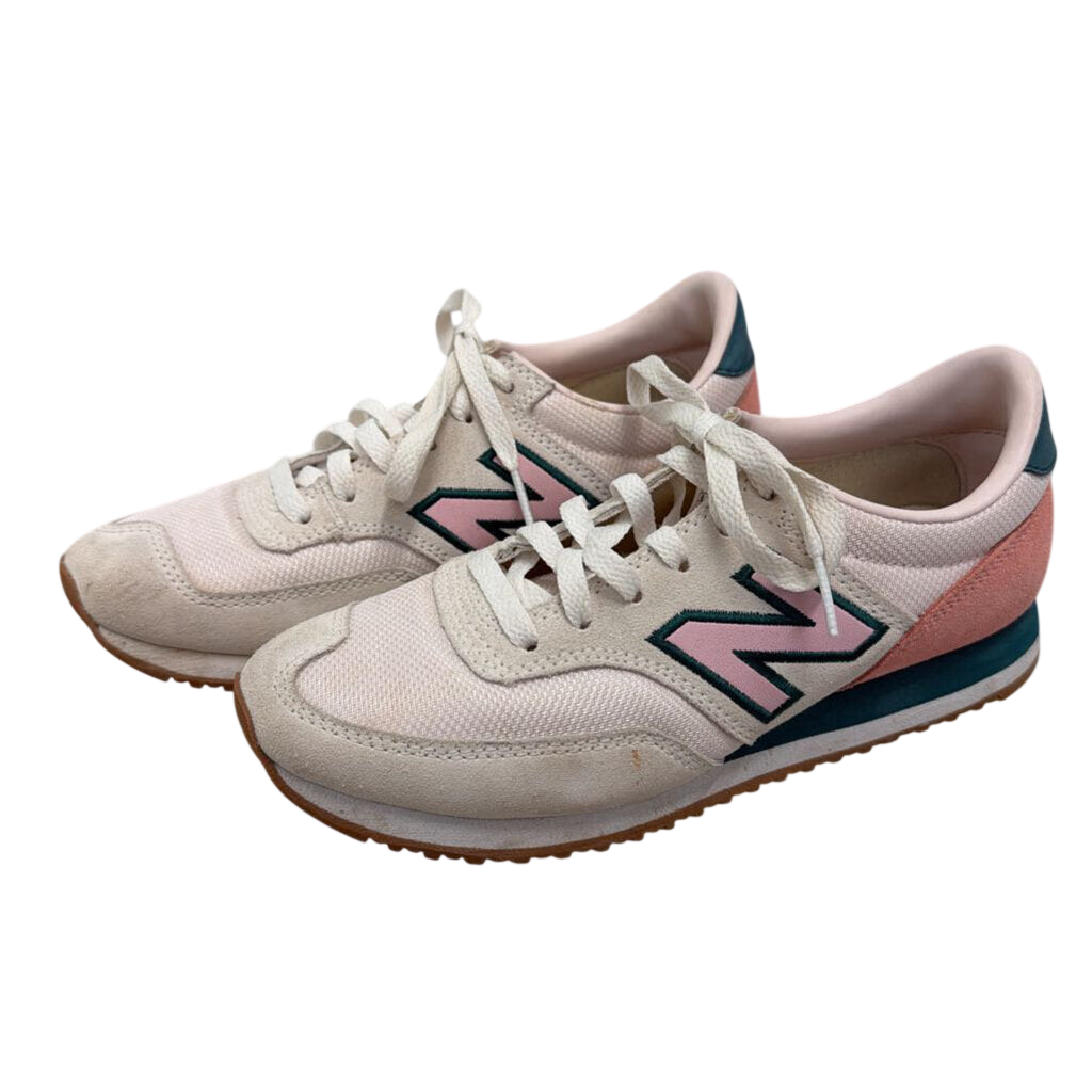 New Balance White/ Pink/ Green 620 Sneakers 6