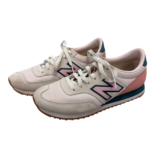 New Balance White/ Pink/ Green 620 Sneakers 6
