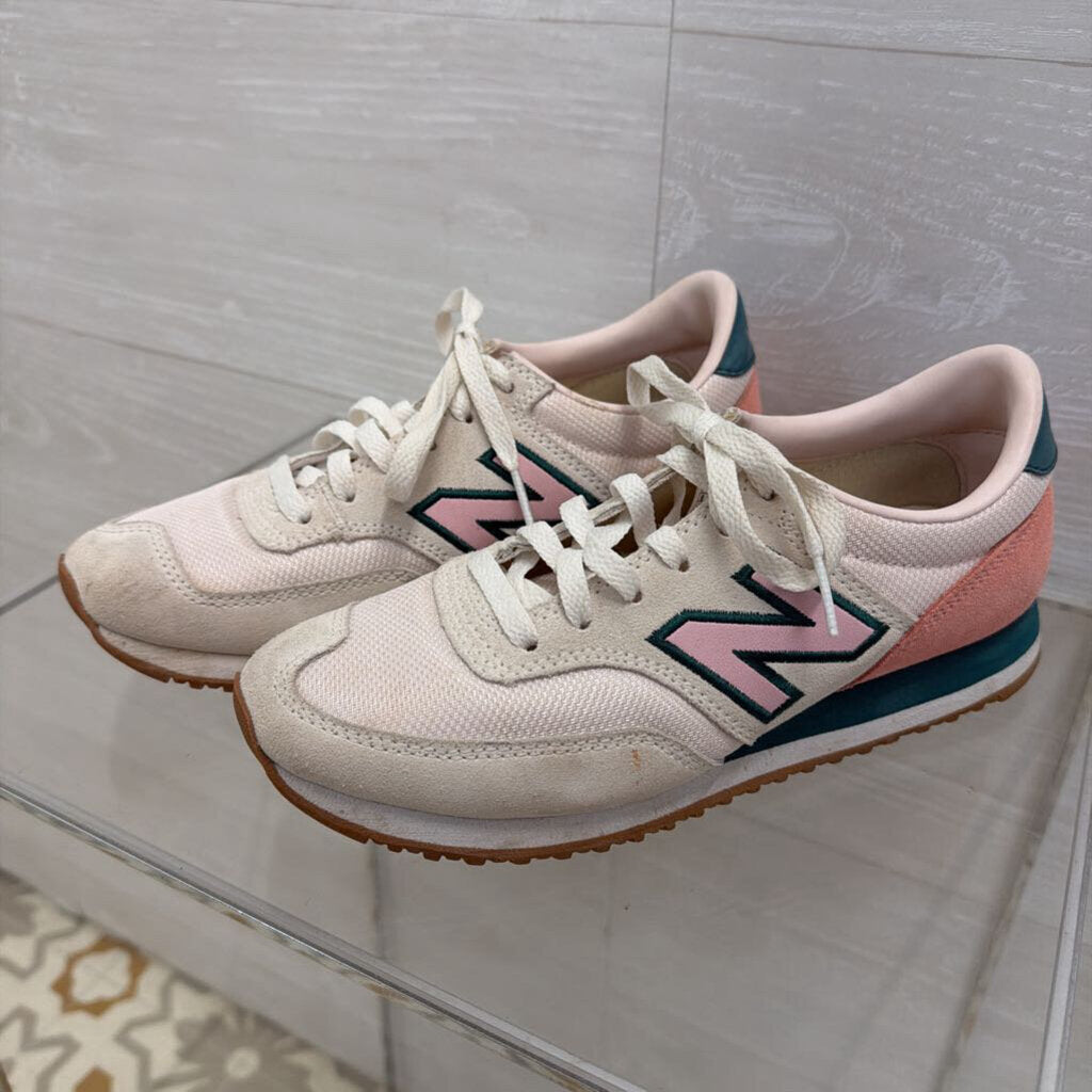 New Balance White/ Pink/ Green 620 Sneakers 6