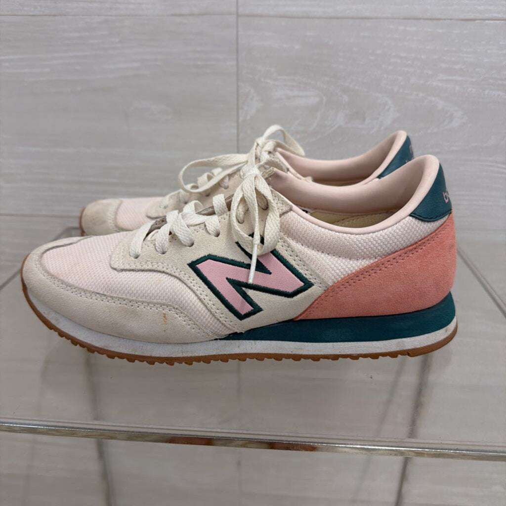 New Balance White/ Pink/ Green 620 Sneakers 6