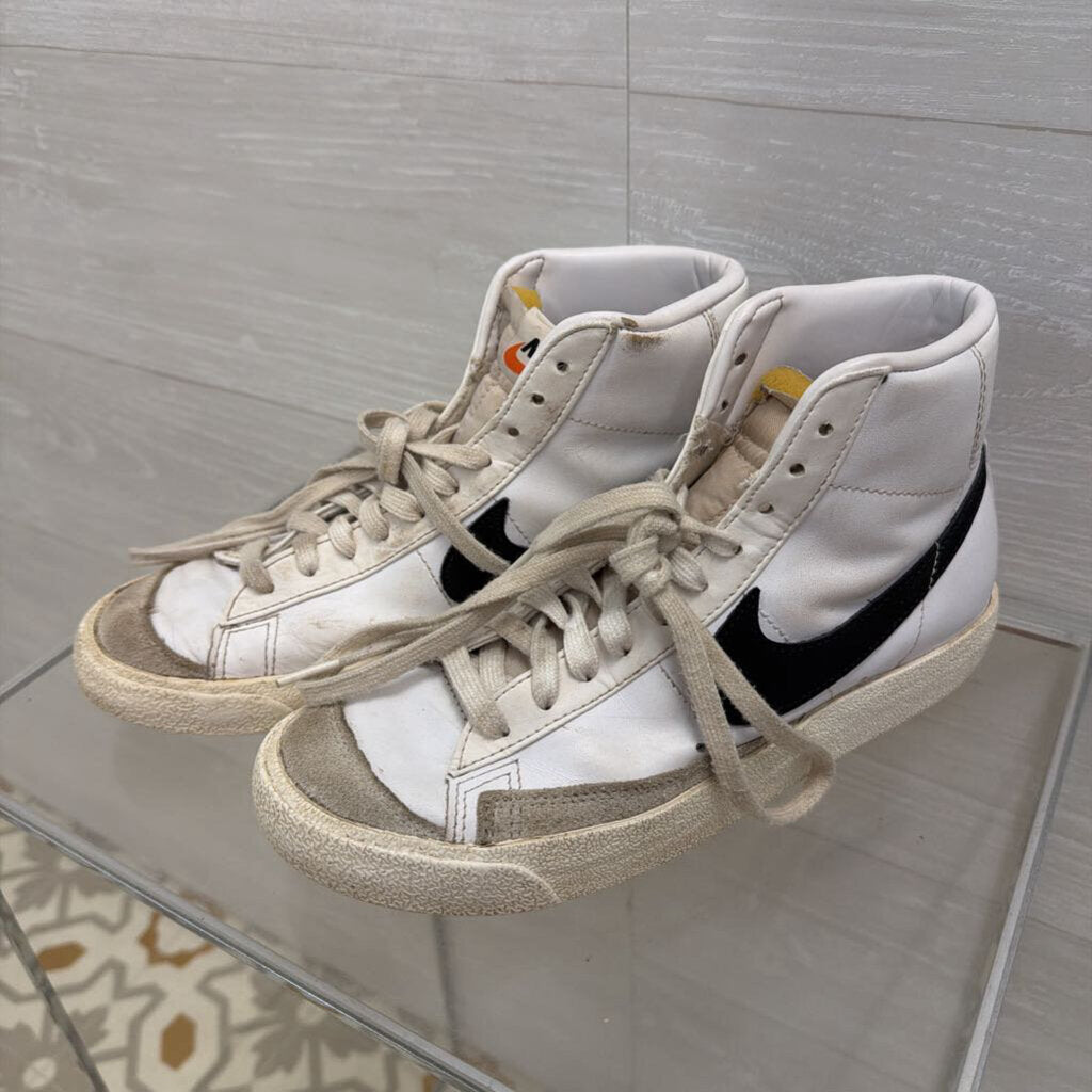 Nike Black/ White Blazer Mid 77 Vintage Sneakers 8