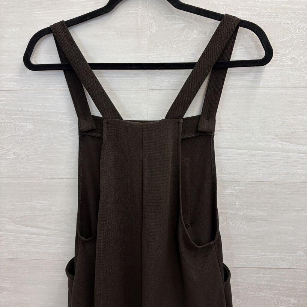 Halara Brown Wide Leg Overall Jumpsuit Small