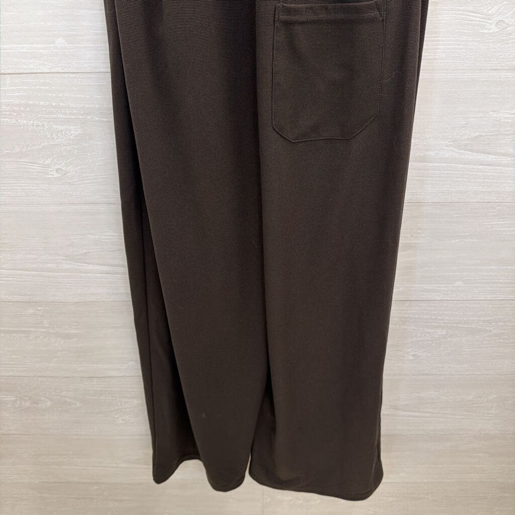 Halara Brown Wide Leg Overall Jumpsuit Small