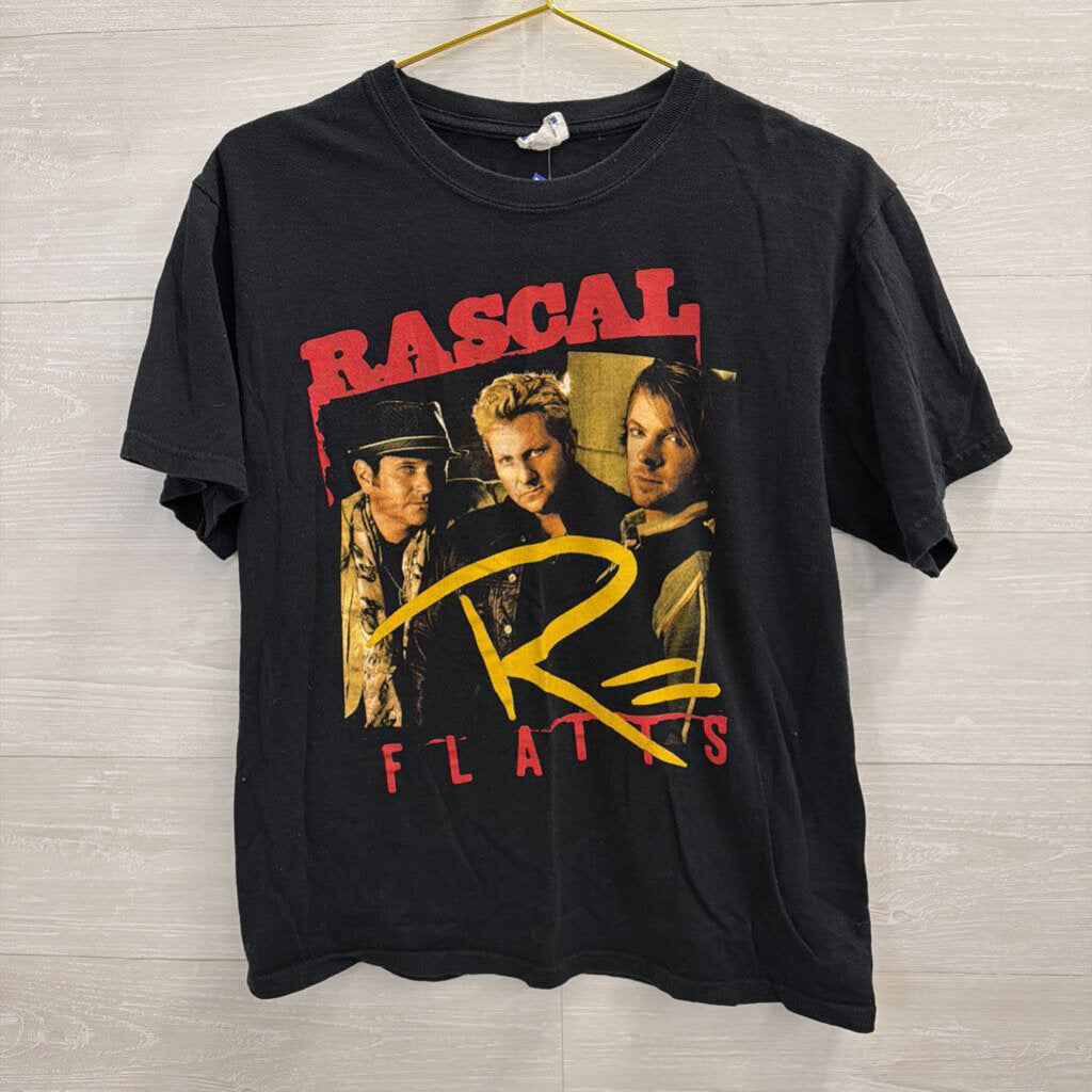 Black/ Multi Rascal Flatts Short Sleeve Graphic Tee Medium