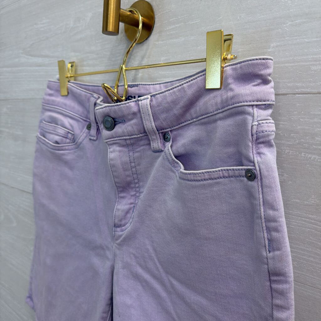 Lands End Purple Denim Shorts 6