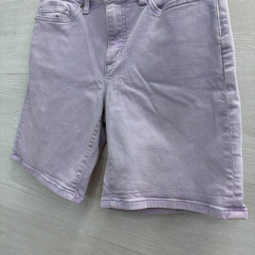 Lands End Purple Denim Shorts 6