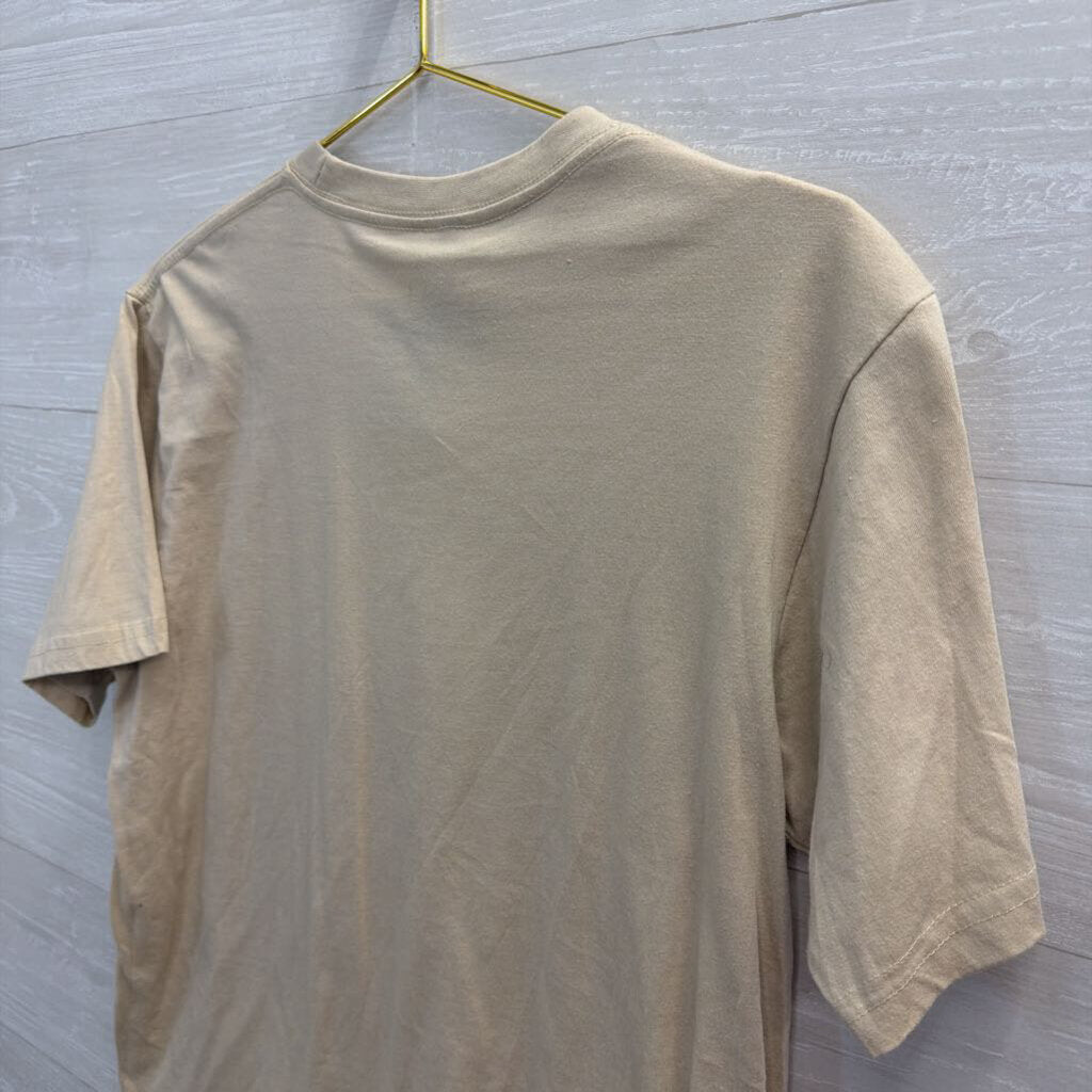Beige/ Red Miller High Life Short Sleeve Graphic Tee Large
