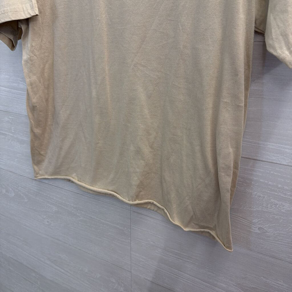Beige/ Red Miller High Life Short Sleeve Graphic Tee Large