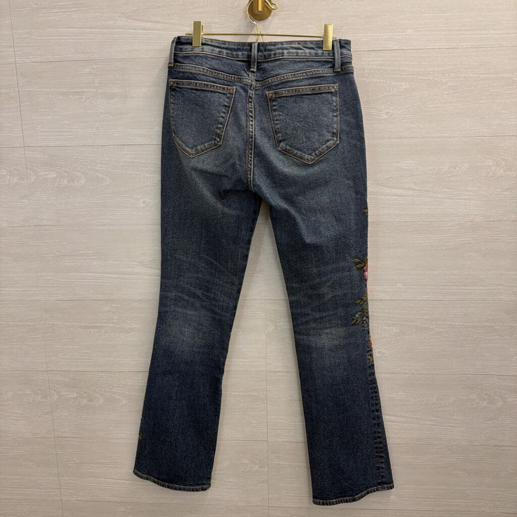 Driftwood Dark Wash Embroidered Detail Jeans 26