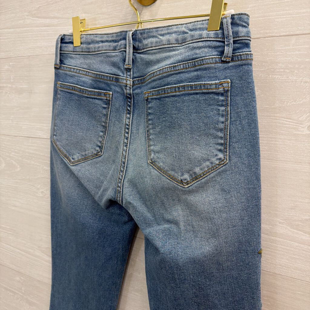 Driftwood Medium Wash Embroidered Detail Jeans 26