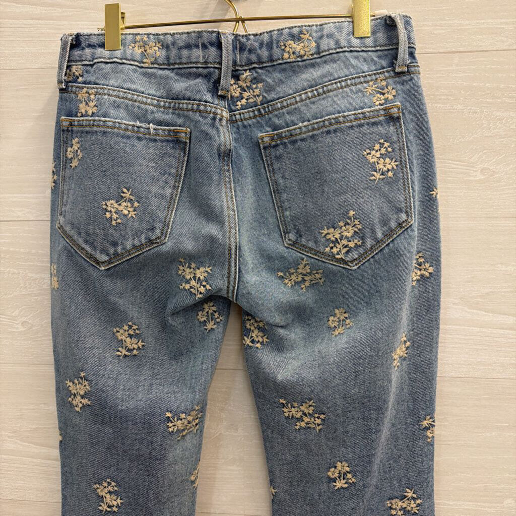 Driftwood Medium Wash Embroidered Detail Jeans 26
