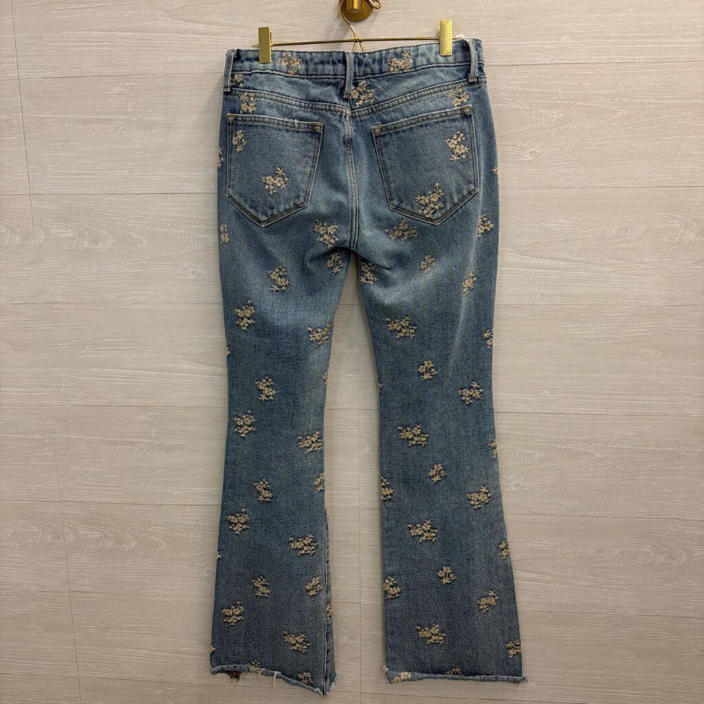 Driftwood Medium Wash Embroidered Detail Jeans 26