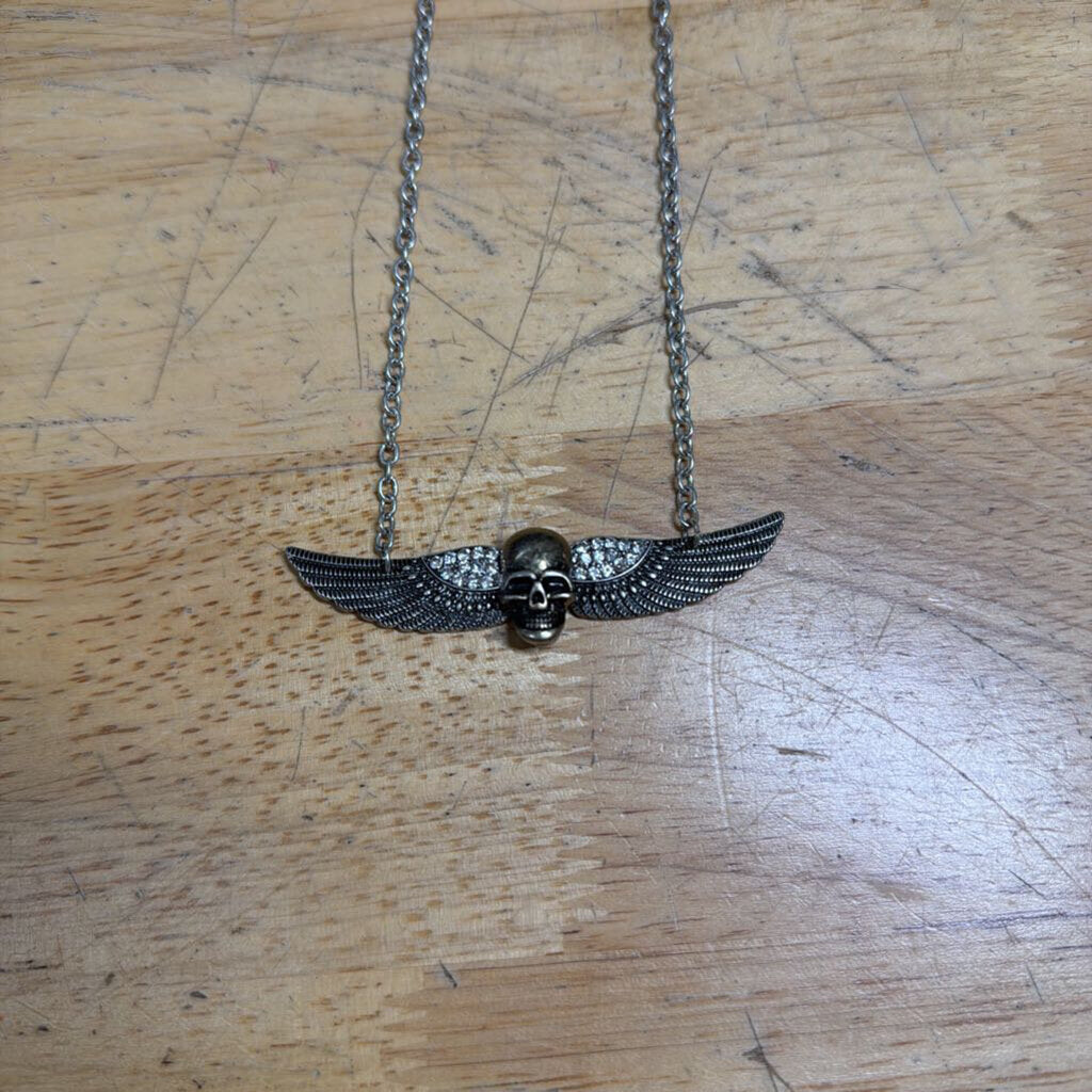 Skull with Wings Necklace