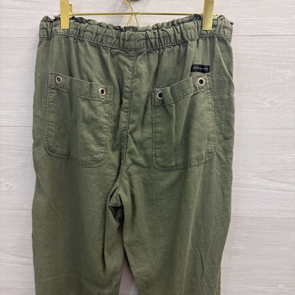 Social Standard Green Pull On Jogger Pants Small