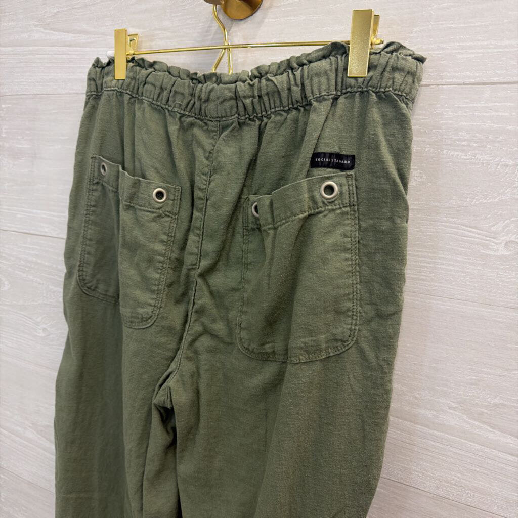 Social Standard Green Pull On Jogger Pants Small
