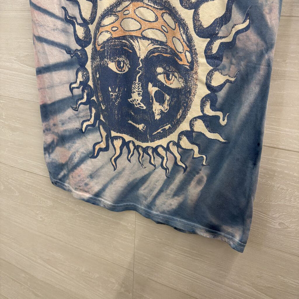 Sublime Blue/ White Tie Dye Short Sleeve Graphic Tee Small
