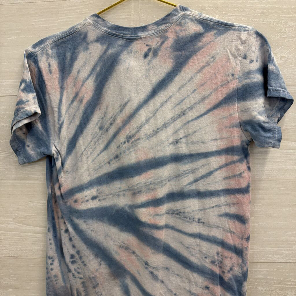 Sublime Blue/ White Tie Dye Short Sleeve Graphic Tee Small