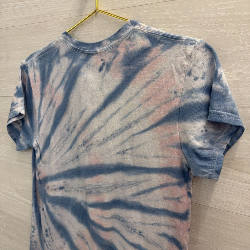 Sublime Blue/ White Tie Dye Short Sleeve Graphic Tee Small